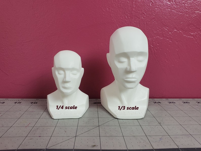 1/3 Scale Bust Human Head Sculpture Armature for Planning Etsy