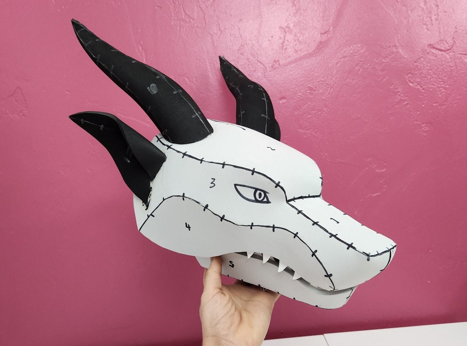 Eva Foam Cat Mask/ Therian Mask Pdf Pattern Guide Step by Step PDF