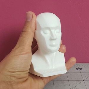 1/4 Scale Bust | Human Head Sculpture | Armature for planning Mask and Helmets | Patterning from a Scale model