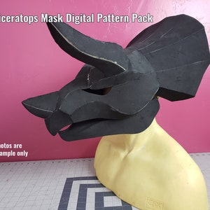 Triceratops Mask **Digital Pattern** for EVA foam
