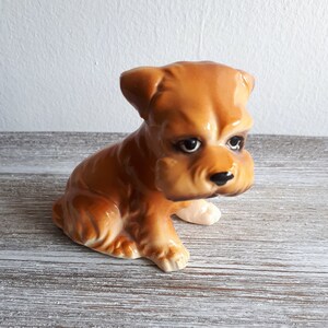Vintage dog, Japan, giftcraft, schnauzer dog, collectibles, ceramics, dogs, vintage, dog lovers, 1960s, Made in Japan, gift idea, unique