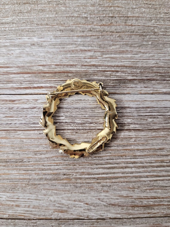 Vintage leaf brooch, Vintage Gerrys brooch, gold … - image 7
