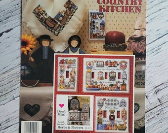 Vintage country kitchen cross stitch, switch stitchers two, really country kitchen, cross stitch booklet, patterns, vintage patterns, create