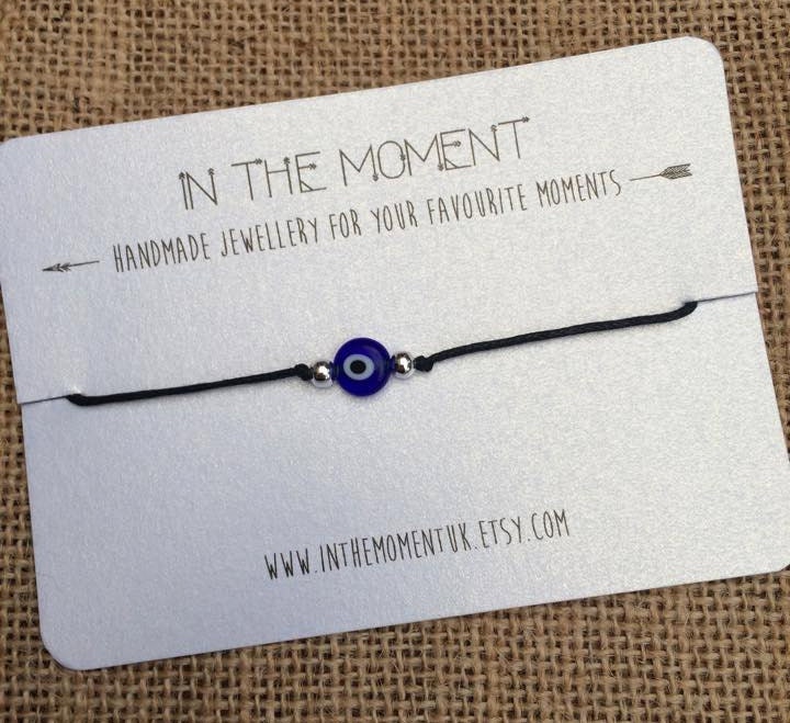 Evil Eye Bracelet/Anklet, Evil Eye Bracelet, Evil Eye Anklet, Adjusta…