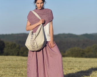 Linen skirt for women, Linen maxi skirt, Womens skirt, Slow fashion, Organic fashion,  Natural, Hand made, 100% Pure Linen
