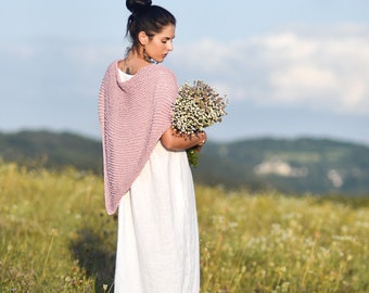 El cuadros de punto, bufanda de punto, cuadros suaves, 100% hecho a mano, Moda orgánica, Moda lenta