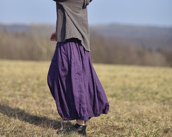 Linen skirt for women, Linen skirt, Womens skirt, Slow fashion, Organic fashion,  Natural, Hand made, 100% Pure Linen