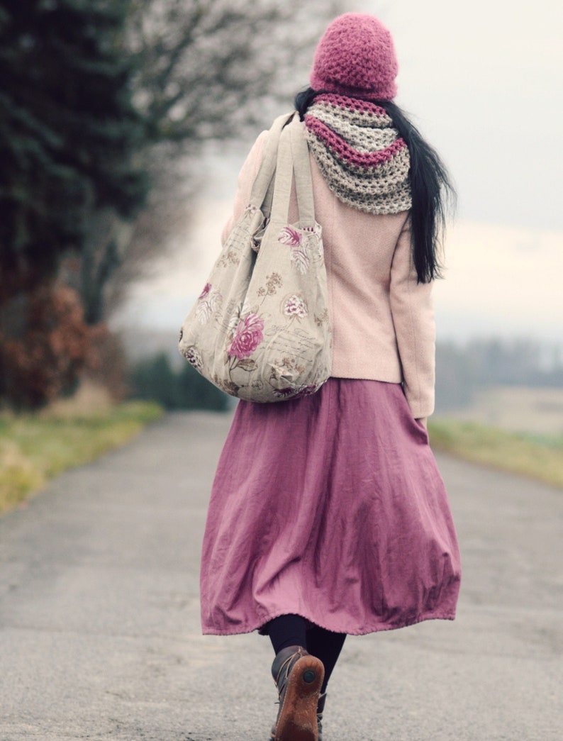 Leinenrock für Frauen, Leinen Midirock, Damenrock, Slow fashion, Bio-Mode, natürlich, handgemacht, 100% reines Leinen Bild 1