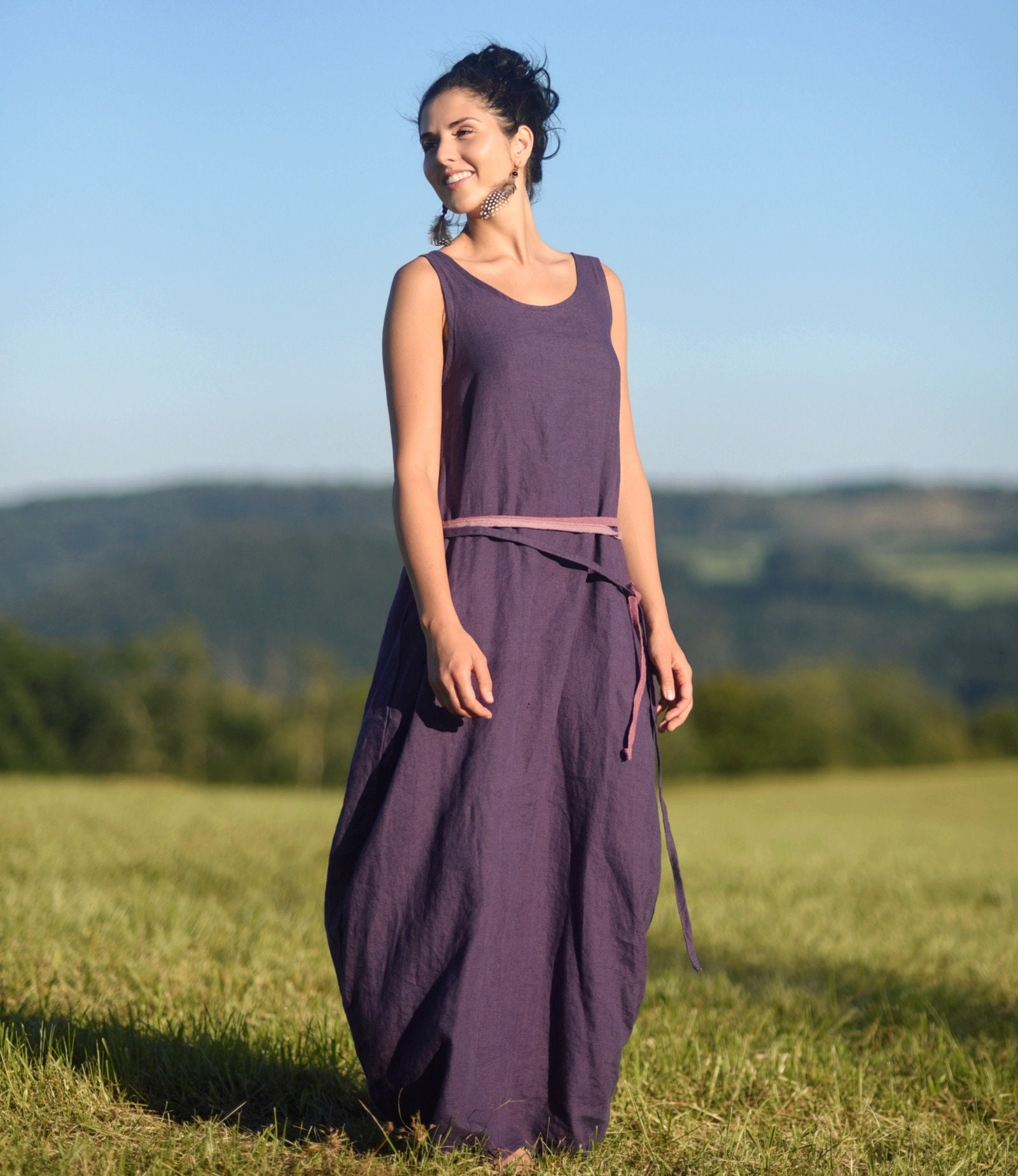 Linen dress for women, Linen maxi dress, Womens linen dress, Slow fashion, Sleeveless dress, Natural, Hand made, 100% Pure Linen Linen dress for women, Linen maxi dress, Womens linen dress, Slow fashion, Sleeveless dress, Natural, Hand made, 100% Pure Linen
