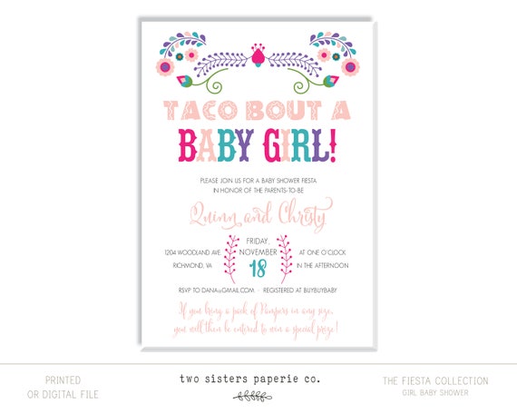 etsy taco bout a baby