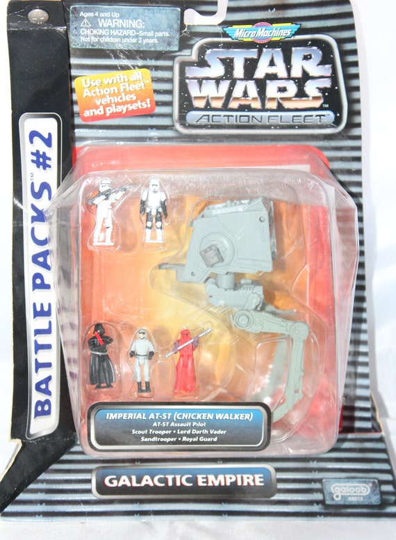 STAR WARS ACTION FLEET BATTLE PACK 2 GALACTIC EMPIRE AT