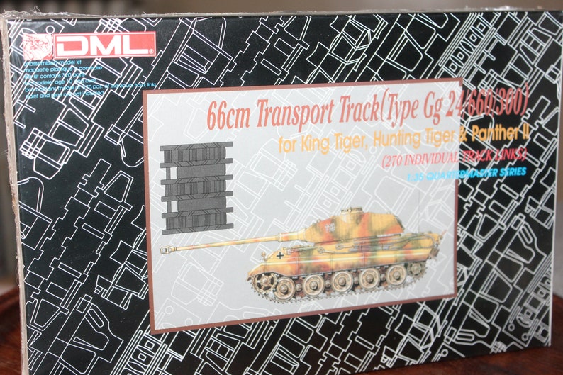 Dragon DML 66cm Transport Track for King Tiger Plastic Panther Track Set Model Kit Unassembled 135