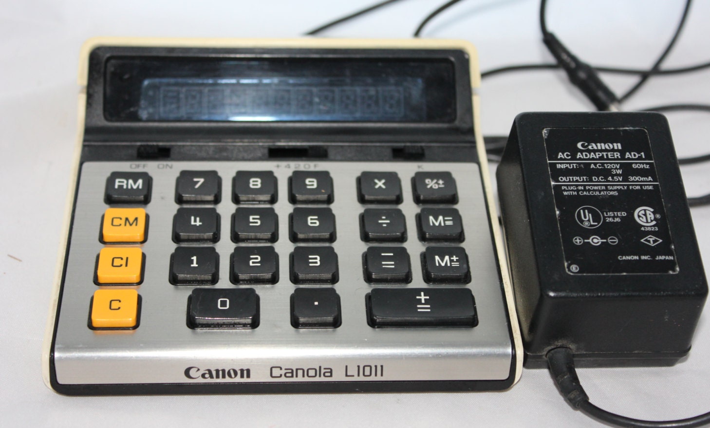 Canon Canola L1011 Calculator W/adaptor Canon Japan AC - Etsy