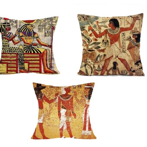 Ancient Egyptian Scene Egyptian Art Lumbar Pillow Egyptian Etsy