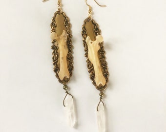 Bone earrings