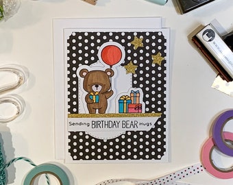 Sending Birthday Bear Hugs Birthday Card