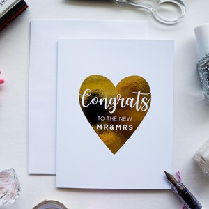Congrats to the new Mrs & Mrs Gold Foil Card