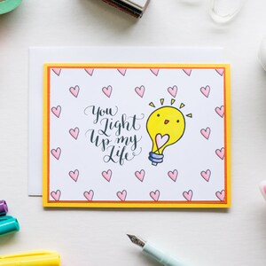 Karta „You Light Up My Life”, cyfrowo drukowana karta okolicznościowa