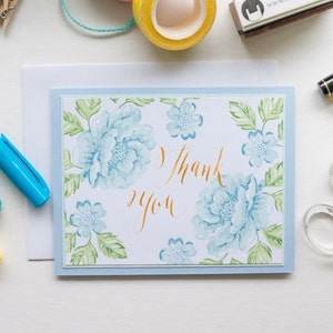 Carte de remerciement manuscrite, Handmade Stampin Up Carte de voeux