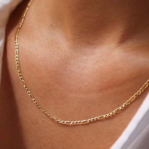 Gold Figaro Chain, Figaro Chain, Figaro Chain Necklace, 14K Figaro Chain, Figaro Chain Gold, 14K Gold Figaro Chain