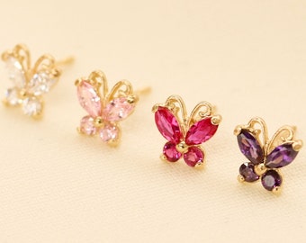 Stud Earrings, Earrings Studs, Cute Earrings, Butterfly Earrings Studs, Butterfly Stud Earrings, Kids Stud Earrings, Butterfly Stud