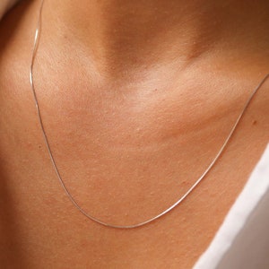 Etsy white gold necklace deals