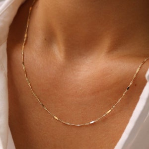 14k Gold Necklace, 14k Gold Chain, Solid Gold Necklace, Solid Gold Chain, Real Gold Necklace, Real Gold Chain