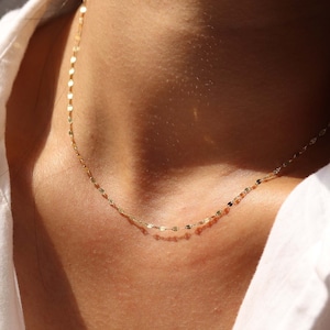 14k Gold Necklace, 14k Gold Chain, Solid Gold Necklace, Solid Gold Chain, Real Gold Necklace, Real Gold Chain