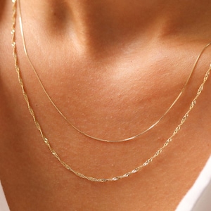 Minimalist Necklace, Gold Necklace, Necklaces For Women, Gold Chain Necklace, Chain Necklace, Dainty Gold Necklace