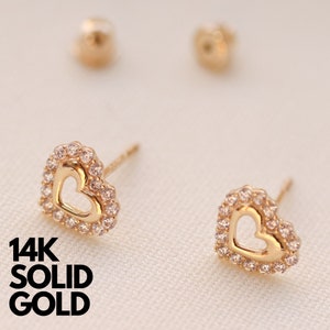 Gold Earrings, Gold Earrings Stud, 14K Gold Earrings, Solid Gold Earrings, Gold Earrings Set, Stud Earrings Gold, 14K Gold Earrings Studs