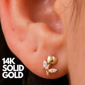 Flower Earrings, Flower Stud Earrings, Flower Earring, Glass Flower Earrings, Flower Earrings Studs, Gold Flower Stud Earrings, Flower Studs