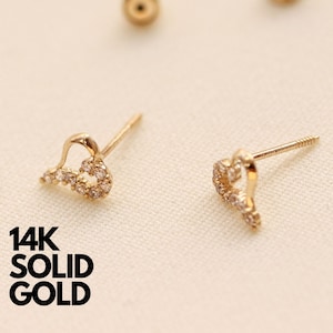 Gold Earrings, Gold Earrings Stud, 14K Gold Earrings, Solid Gold Earrings, Gold Earrings Set, Stud Earrings Gold, 14K Gold Earrings Studs