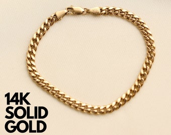 14K Gold Cuban Link Bracelet