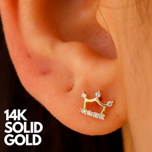 Gold Earrings, 14K Gold Earrings, Solid Gold Earrings, Gold Earrings Set, Gold Earrings Stud, Stud Earrings Gold, 14K Gold Earrings Studs