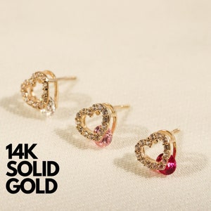 Gold Earrings, Gold Earrings Stud, 14K Gold Earrings, Solid Gold Earrings, Gold Earrings Set, Stud Earrings Gold, 14K Gold Earrings Studs