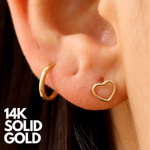 Gold Earrings, Gold Earrings Stud, 14K Gold Earrings, Solid Gold Earrings, Gold Earrings Set, Stud Earrings Gold, 14K Gold Earrings Studs