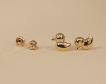 Gold Earrings, Gold Earrings, Gold Earrings, 14K Gold Jewelry, Cute Stud Earrings, Gold Stud Earrings, Gold Stud Earrings, Animal Jewelry