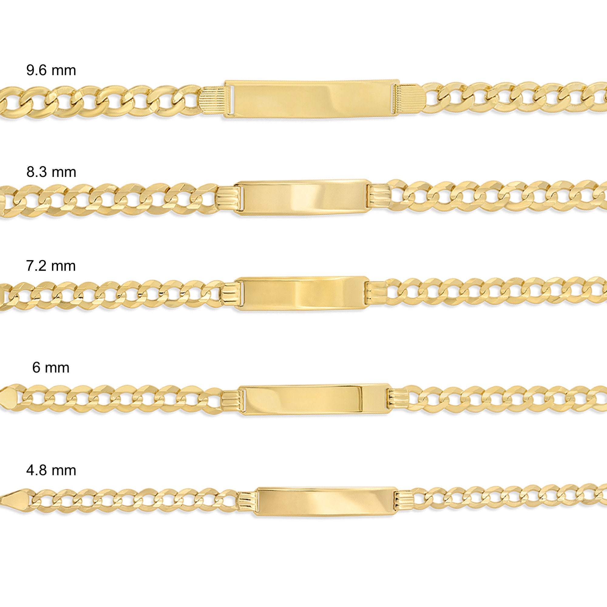 14K Gold Mens Bracelet Personalized 