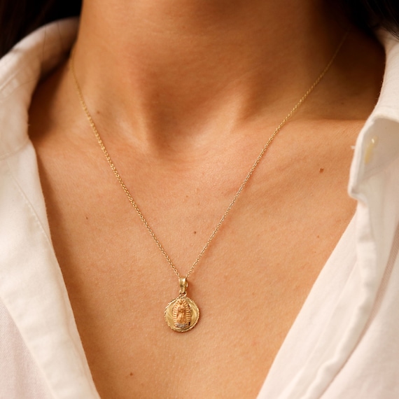 Miraculous Medal Virgin Mary Necklace