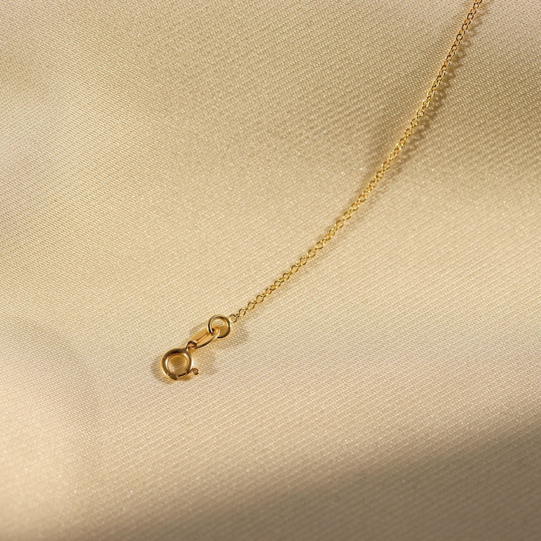 14K Gold Necklace, 14K Gold Chain, Real Gold Necklace, Gold Necklace ...