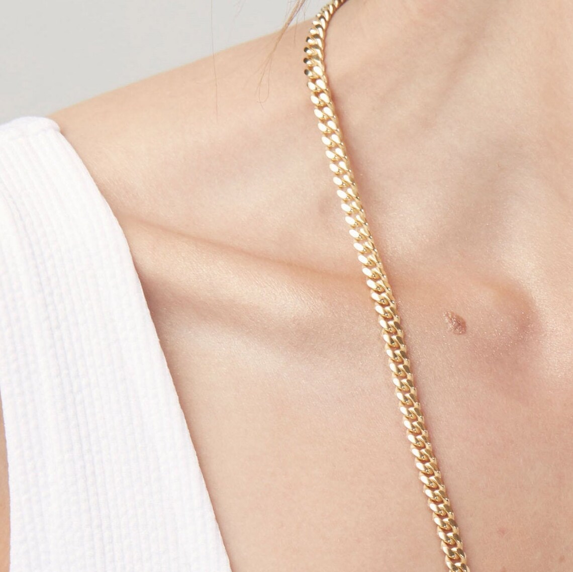 Hollow cuban link chain 14k Clearance