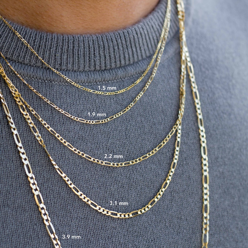 Mens Gold Chain Necklace Necklace for Men Solid 14K Gold Etsy New Zealand