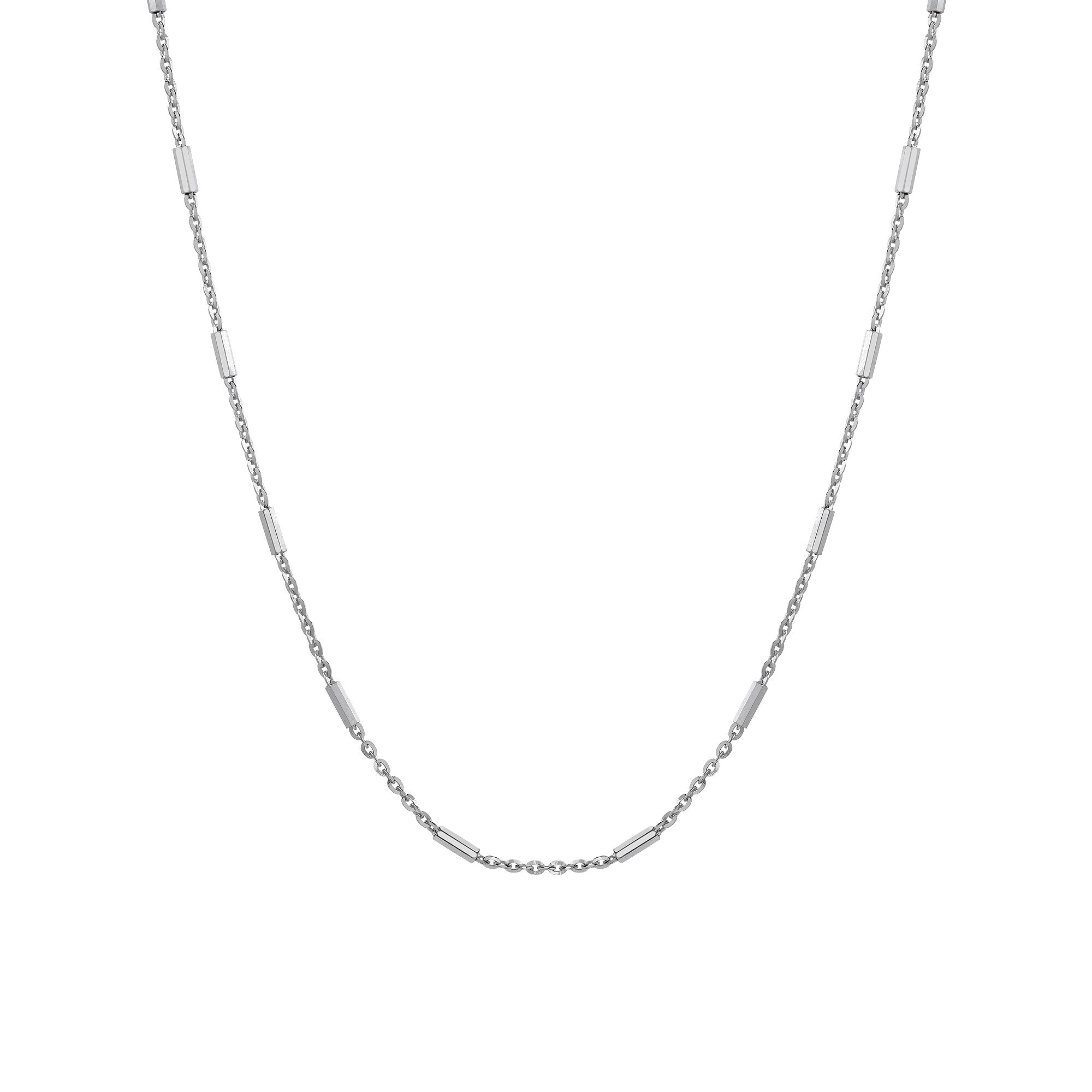 White gold shop silver chain