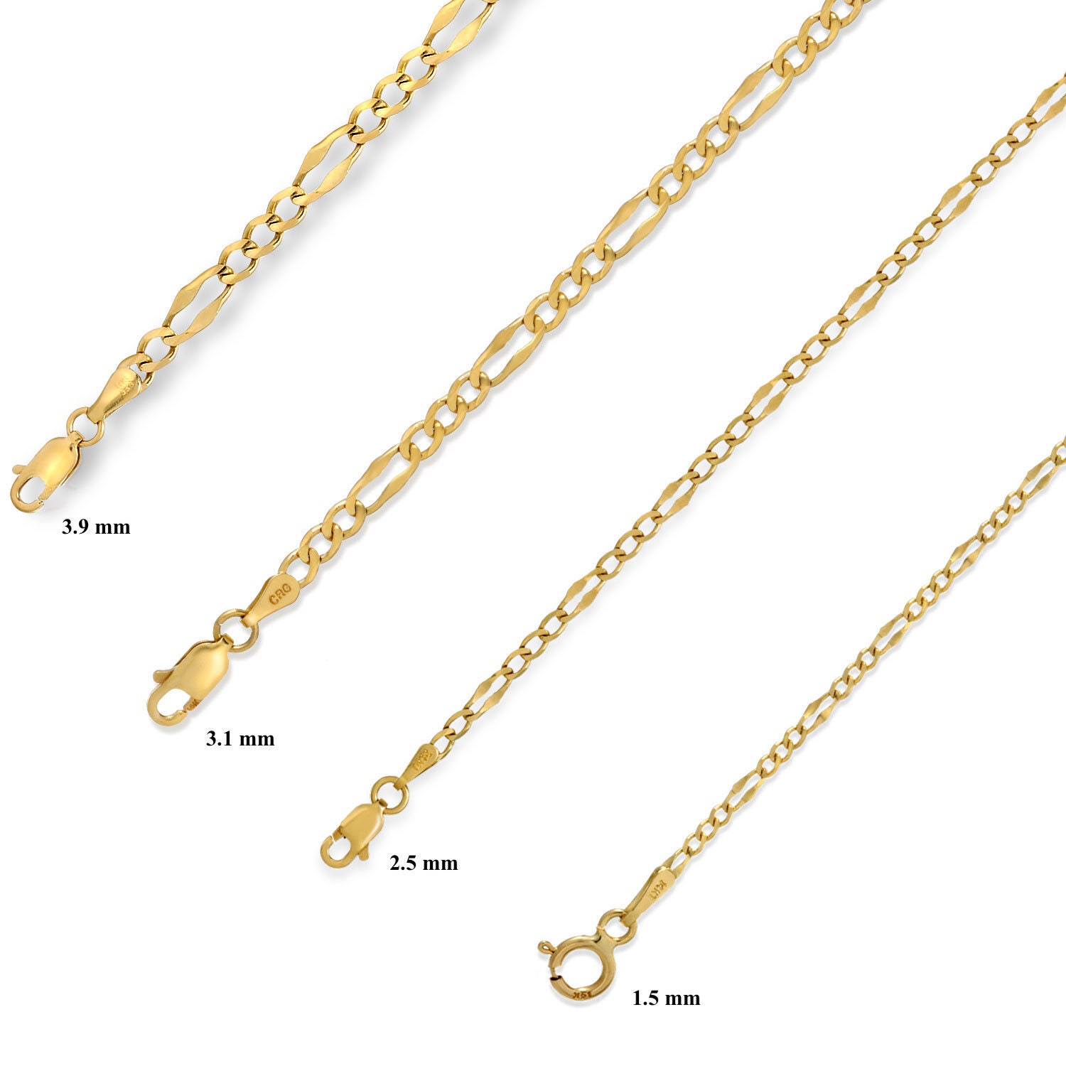 Mens Gold Chain Necklace Necklace for Men Solid 14K Gold Etsy