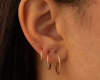 Hoop Earrings, Earrings Hoops, Womens Earrings, Earrings Set, Hoop Earring Set, Gold Earrings, Gold Hoop Earrings, 14K Gold Earrings
