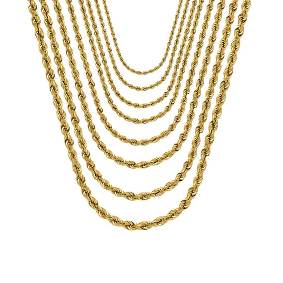 14k Gold Rope Chain - The Best Original Gemstone