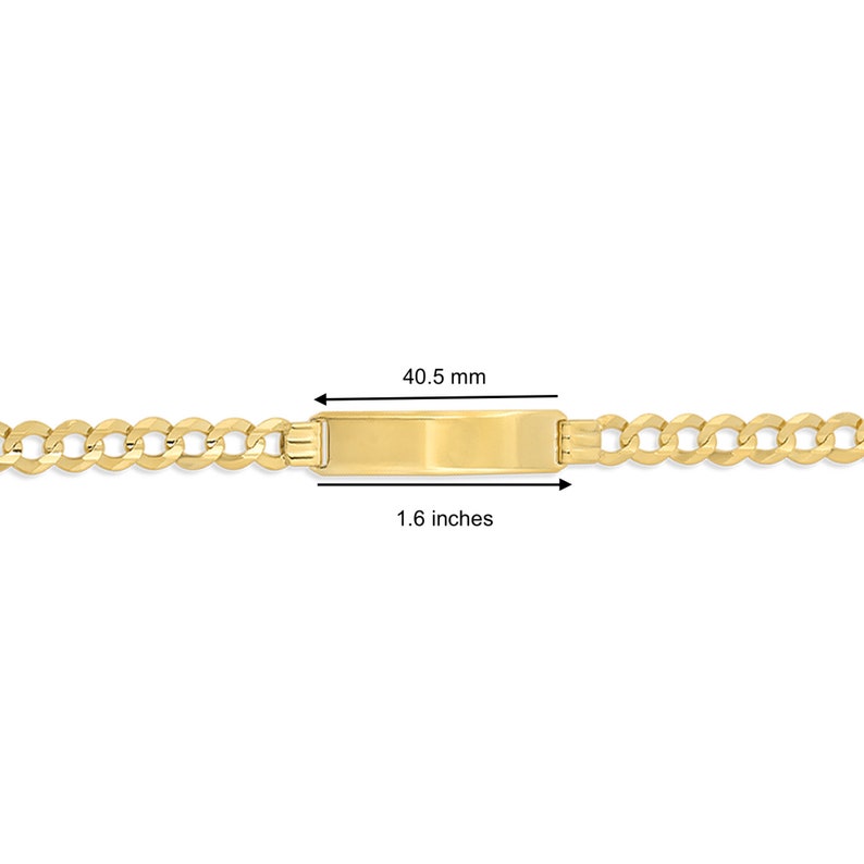 14K Gold Mens Bracelet Personalized Engraved Name Custom Mens Etsy