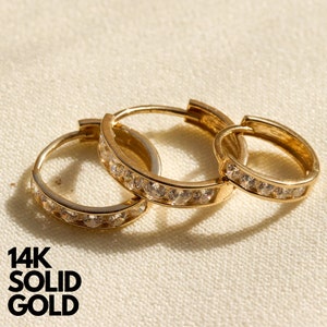 Gold Earrings, Gold Hoop Earrings, 14K Gold Earrings, Hoop Earrings Gold, Gold Earrings Set, Gold Earrings Hoop, 14K Gold Huggie Earrings
