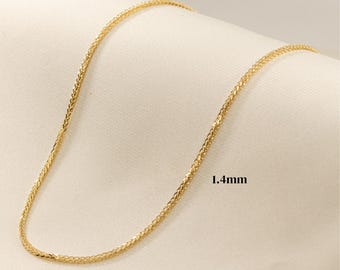 Chain necklace, Layered necklace, Gold necklaces for women, Necklace chain, Gold chain necklace men, Necklace for women, Wheat necklace