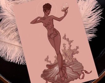Aphrodite on pointe A4 art print
